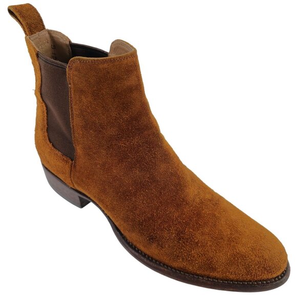 Tecovas Other - Tecovas The Chance Rust Brown Suede Urban Chelsea Boots Mens 9 Ankle Dress Shoes